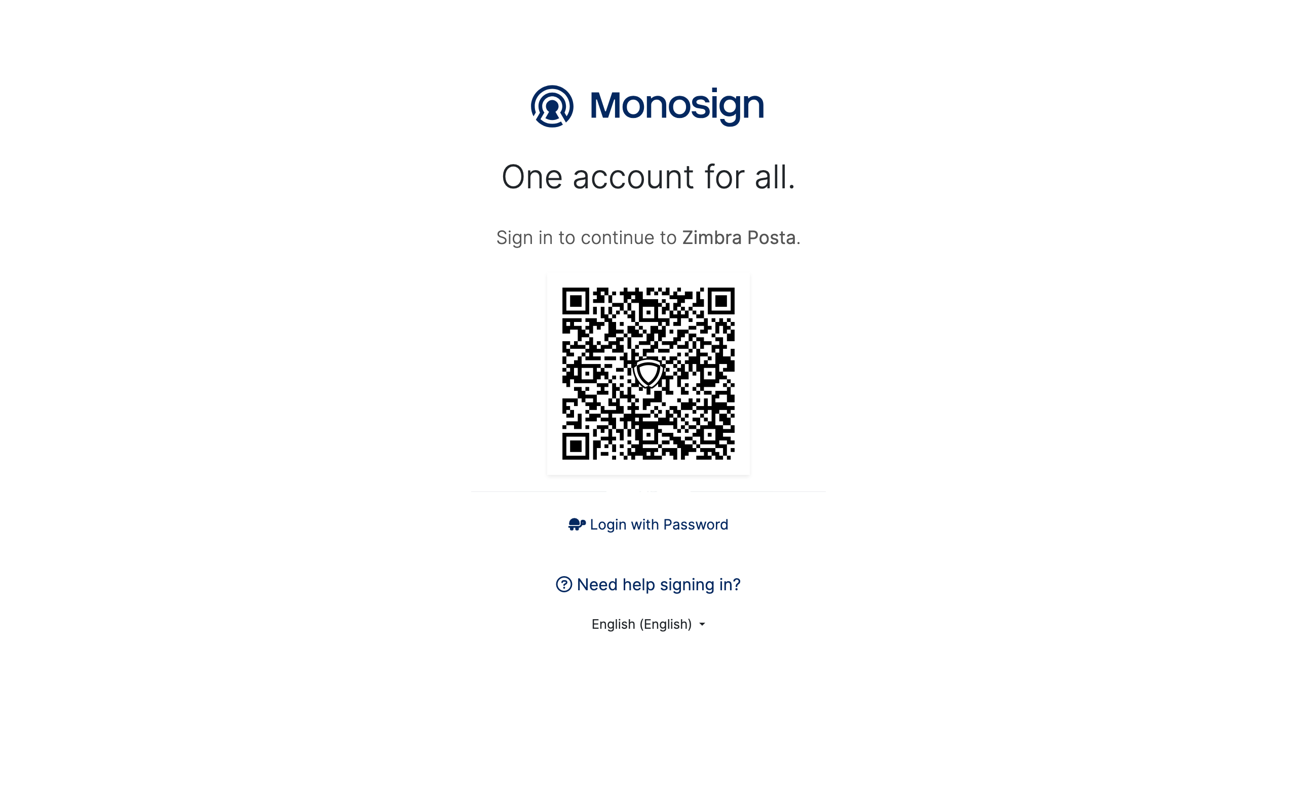 MonoSign giriş sayfası