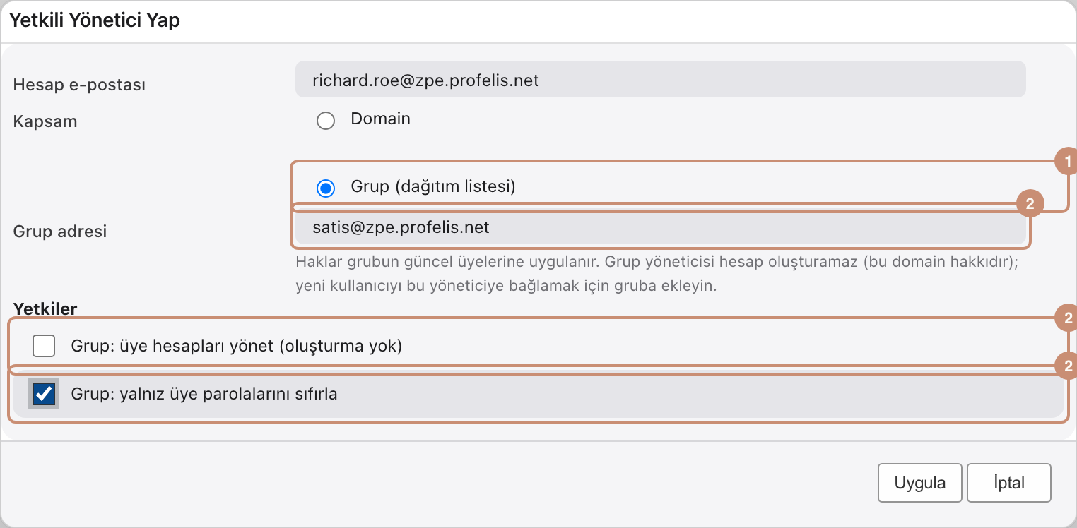 Grup kapsamı